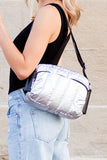 Aili's Corner River Metallic Puffer Crossbody