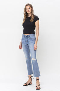 VERVET by Flying Monkey Mid Rise Kick Flare Jeans