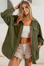 Load image into Gallery viewer, BiBi Fleece Buttoned Down Oversized Jacket