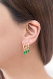 Lovoda Into the Forest Tri Hoop Earrings