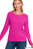 ZENANA Viscose Round Neck Basic Sweater