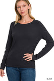 ZENANA Viscose Round Neck Basic Sweater