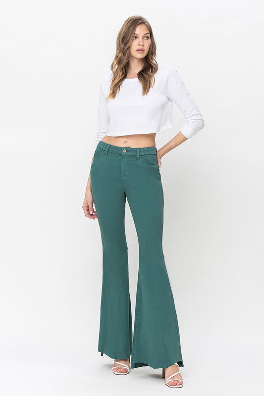 VERVET by Flying Monkey Super High Rise Wide Leg Jeans