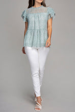 Load image into Gallery viewer, Nuvi Apparel Tiered chiffon blouse