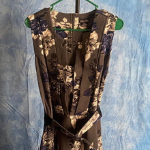 Load image into Gallery viewer, City Chic Black Dress with Blue and white  Floral Design sz XS, CLT-128D001