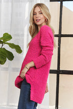 Load image into Gallery viewer, ADORA High-Low Side Slit V-Neck Sweater