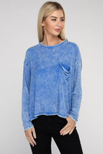 Load image into Gallery viewer, ZENANA Washed Ribbed Dolman Sleeve Round Neck Top