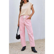 Load image into Gallery viewer, Wide Leg Patchwork Low Rise Striped Pants, Size 10, 22K-197B002