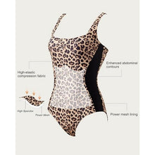 Load image into Gallery viewer, Control Square Neck Lace Up Back Bathing Suit, SIZE XL, 9E-145SWIM004