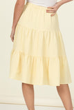 HYFVE CALL IT A DAY TIERED MIDI SKIRT