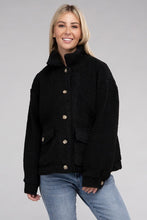 Load image into Gallery viewer, Ambiance Apparel Cozy Sherpa Button-Front Jacket