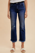 Load image into Gallery viewer, Annie Wear Distressed Raw Hem Straight Leg Cropped Jeans