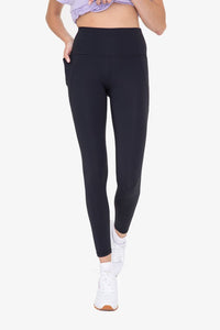 Mono B Tapered Band Essential Solid Highwaist Leggings