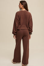 Load image into Gallery viewer, Listicle Knit Sweat Top and Pants Athleisure Lounge Sets