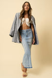 MERMAID MAXI DENIM SKIRT