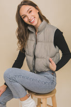 Load image into Gallery viewer, Love Tree High Neck Puffer Vest