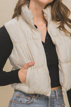 Load image into Gallery viewer, Love Tree High Neck Puffer Vest