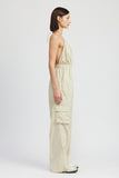 Emory Park SPAGHETTI STRAP CARGO JUMPSUIT