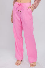 Load image into Gallery viewer, Love Tree Linen Drawstring Waist Long Pants with Pockets