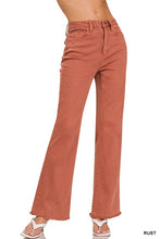 Load image into Gallery viewer, ZENANA Acid Washed Frayed Cutoff Hem Straight Wide Pants