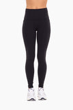 Mono B Tapered Band Essential Solid Highwaist Leggings