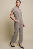 Love Tree V-Neck Pocketed Jumpsuit