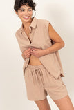 HYFVE Linen Shirt and Shorts Set