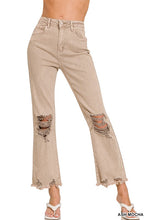 Load image into Gallery viewer, ZENANA Acid Washed High Waist Distressed Straight Pants