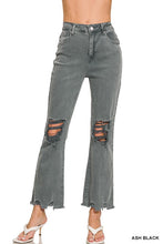 Load image into Gallery viewer, ZENANA Acid Washed High Waist Distressed Straight Pants