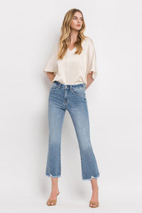 VERVET by Flying Monkey High Rise Crop Flare Jeans