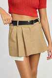 PLEATED MINI SKIRT