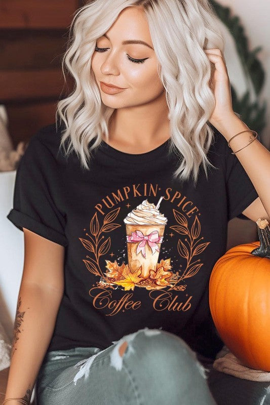 Pumpkin Spice Coffee Club Graphic Tee