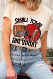 Small Town Big Spirit Football Graphic Tee