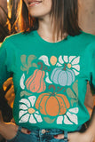 Abstract Fall Pumpkin Graphic Tee