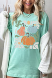 Abstract Fall Pumpkin Graphic Tee