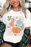 Abstract Fall Pumpkin Graphic Tee