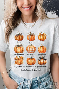 Fruits of The Spirit Christian Pumpkin Graphic Tee