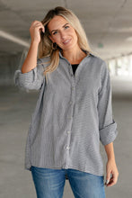 Load image into Gallery viewer, Andree By Unit Mixed Houndstooth Button Up Top