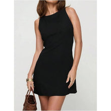 Load image into Gallery viewer, Crew Neck Sleeveless Backless Short Dress, MEDIUM, 8N-146D007