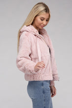 Load image into Gallery viewer, Ambiance Apparel Fluffy Zip-Up Teddy Hoodie