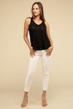 ZENANA V Neck Sleeveless Cami Top