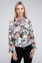 Load image into Gallery viewer, Nuvi Apparel Chiffon Floral Blouse