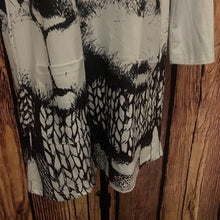 Load image into Gallery viewer, White Long Sleeve Rabbit Print Dress, Small, 3C-1312D001