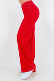 GJG Denim Wide Leg Jean in Red