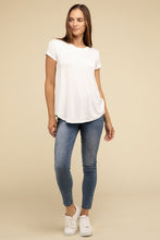 Load image into Gallery viewer, ZENANA Round Hem Rayon Short Sleeve Top