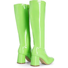 Load image into Gallery viewer, Square Toe Chunky Wide Calf Knee High Boots, SIZE 5, 13A-155S003