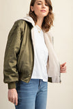 Sweet Generis REVERSIBLE ALL WEATHER FUR LINED BOMBER JACKET