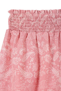 Lilou Paisley shirred waist casual shorts