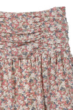 Lilou Shirred floral skirt