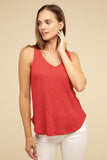 ZENANA V Neck Sleeveless Cami Top